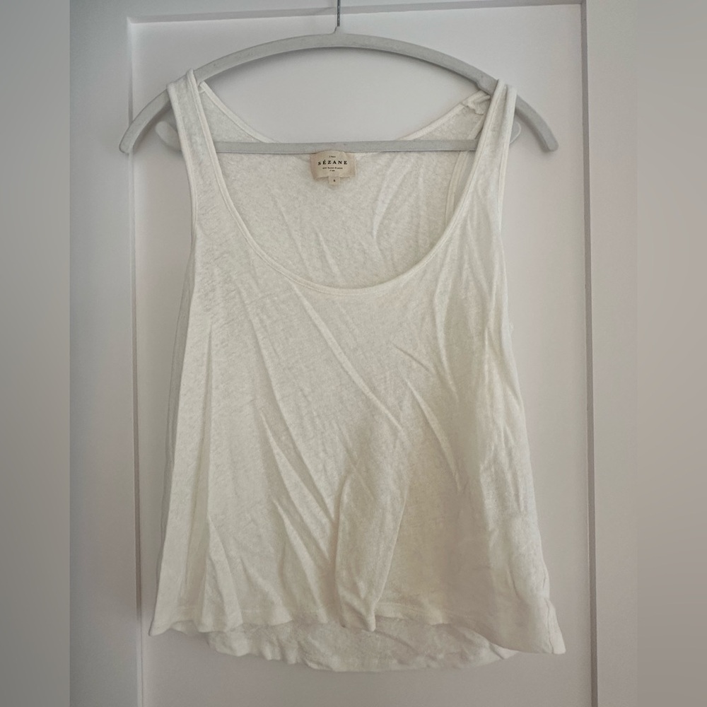 Sézane white tank